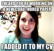 Overly Attached Coauthor